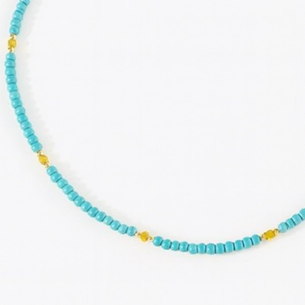 Light Blue Beaded Necklace (8000)